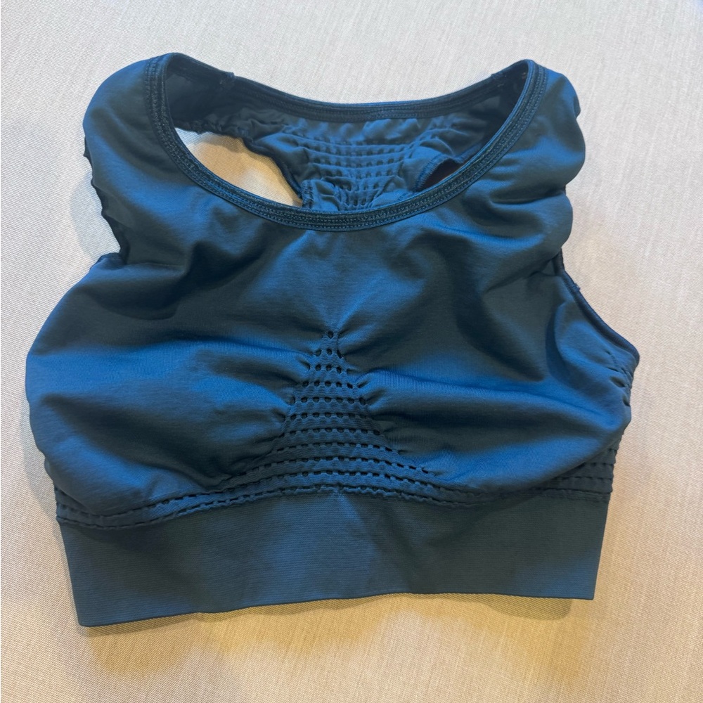 Sweaty Betty Blue Sports Bra with Racerback Design